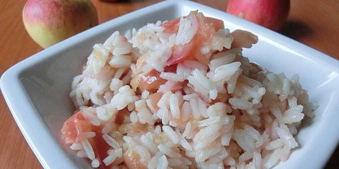 arroz com maçã para dieta